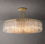 60 Inch Cascading Chain Crystal Round Chandelier - Marignan