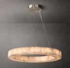 31 Inch Lueur Round Alabaster Chandelier - Rivage