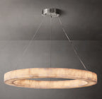 40 Inch Lueur Round Alabaster Chandelier - Rivage