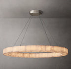 60 Inch Lueur Round Alabaster Chandelier - Rivage