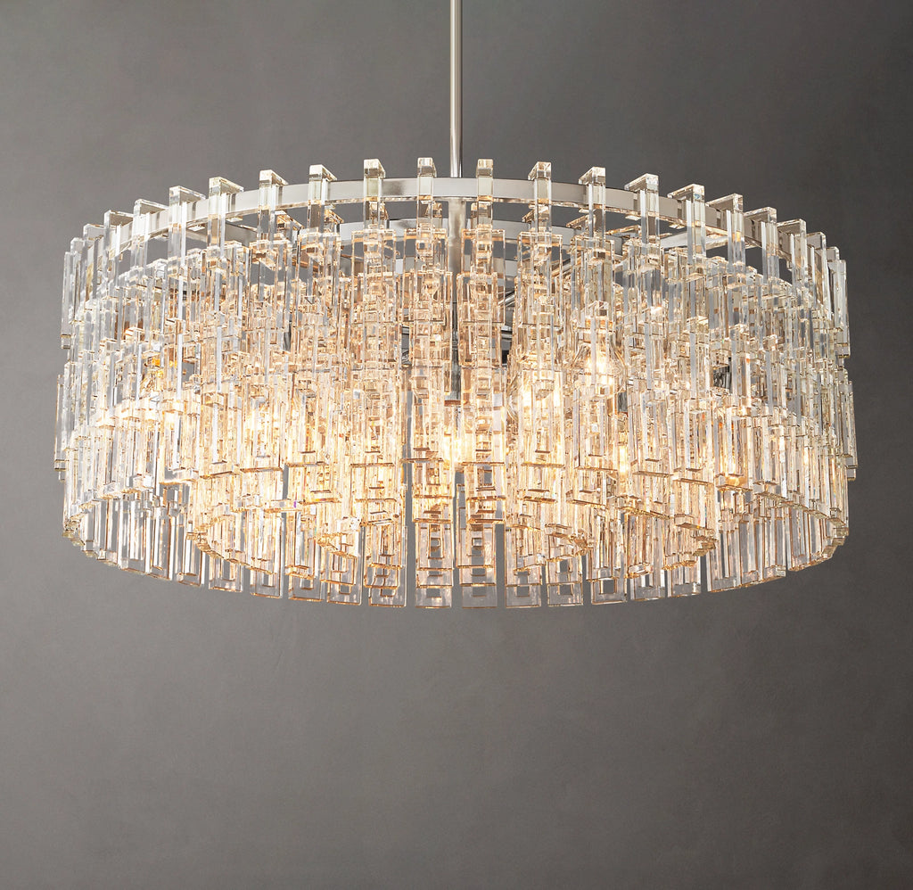 36 Inch Cascading Chain Crystal Chandelier - Marignan