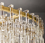 60 Inch Cascading Chain Crystal Round Chandelier - Marignan