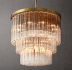 36 Inch Tronchi Glass Tiered Chandelier - Cielo