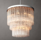 36 Inch Tronchi Glass Tiered Chandelier - Cielo