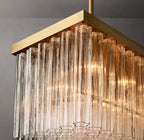 54 Inch Tronchi Glass Rectangular Chandelier - Cielo