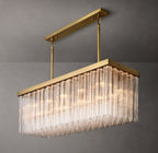 54 Inch Tronchi Glass Rectangular Chandelier - Cielo