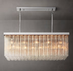 54 Inch Tronchi Glass Rectangular Chandelier - Cielo
