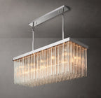 54 Inch Tronchi Glass Rectangular Chandelier - Cielo