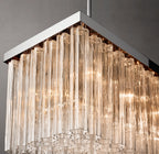 72 Inch Tronchi Glass Rectangular Chandelier - Cielo