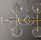 58 Inch Linear Sputnik Globe Glass Chandelier - Mobile