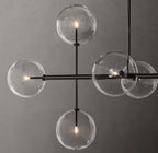 72 Inch Linear Sputnik Globe Glass Chandelier - Mobile