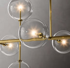 72 Inch Linear Sputnik Globe Glass Chandelier - Mobile