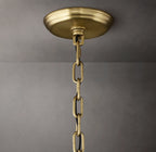 37 Inch Ribbed Glass Round Chandelier - San Marco