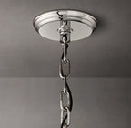 37 Inch Ribbed Glass Round Chandelier - San Marco