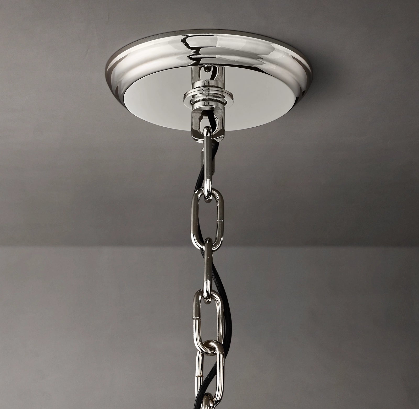 37 Inch Ribbed Glass Round Chandelier - San Marco