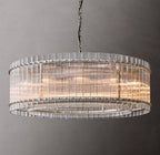 48 Inch Ribbed Glass Round Chandelier - San Marco