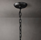 60 Inch Ribbed Glass Two-Tier Chandelier - San Marco
