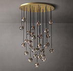 40 Inch Smoked Crystal Cluster Chandelier – Boule