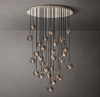 40 Inch Smoked Crystal Cluster Chandelier – Boule