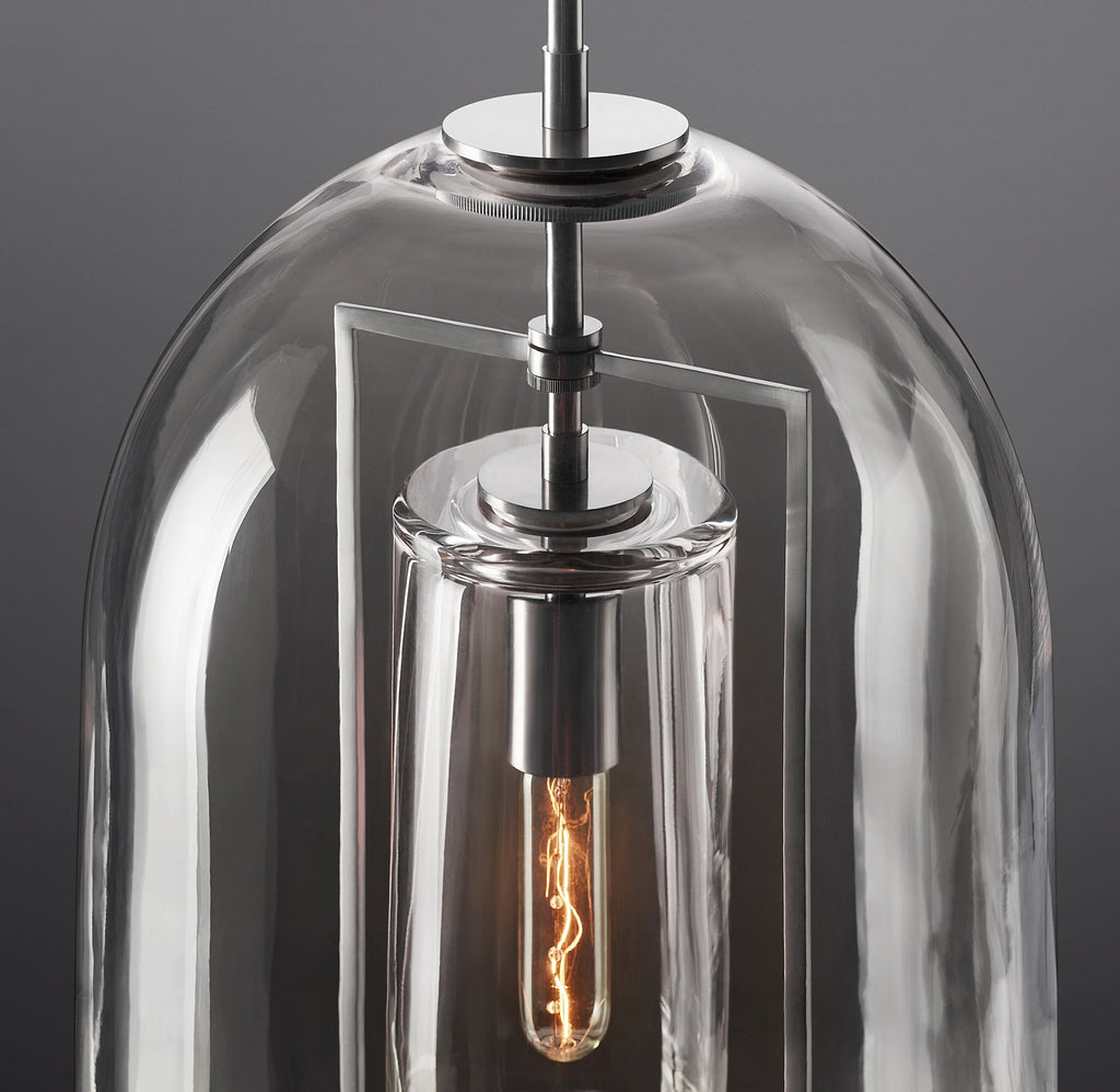 13 Inch Bell Glass Pendant Light - Fulcrum
