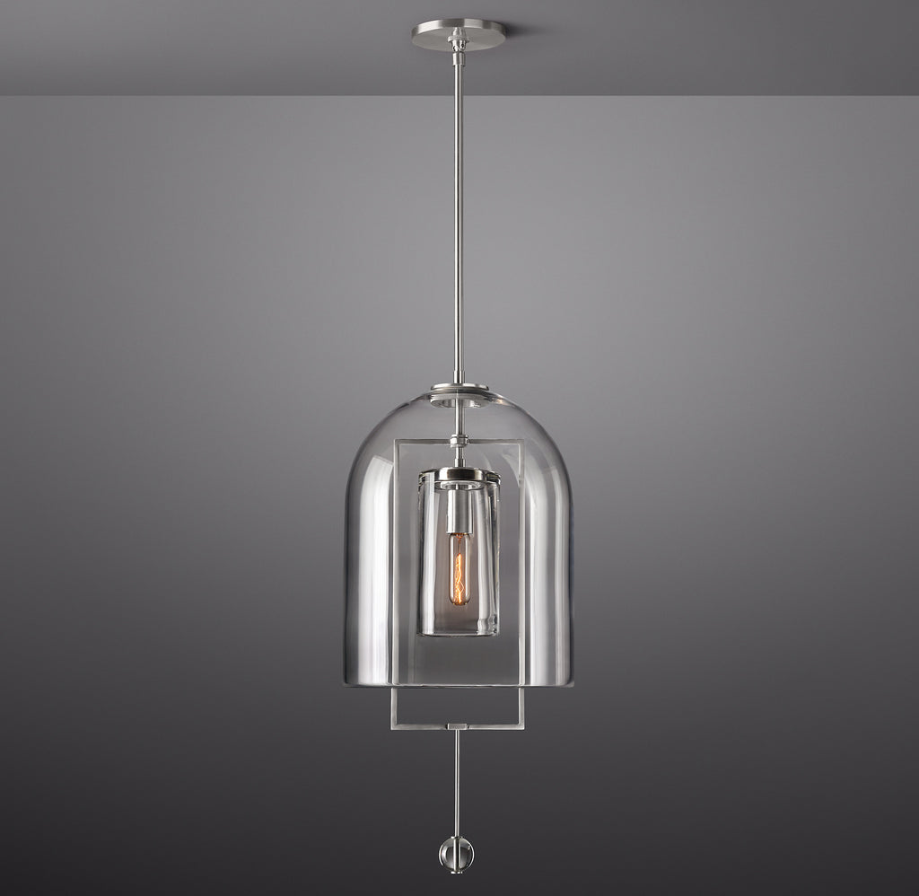 13 Inch Bell Glass Pendant Light - Fulcrum