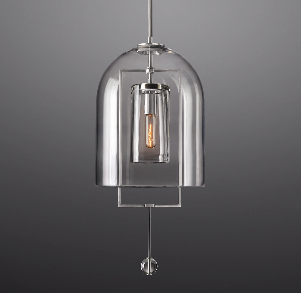 13 Inch Bell Glass Pendant Light - Fulcrum
