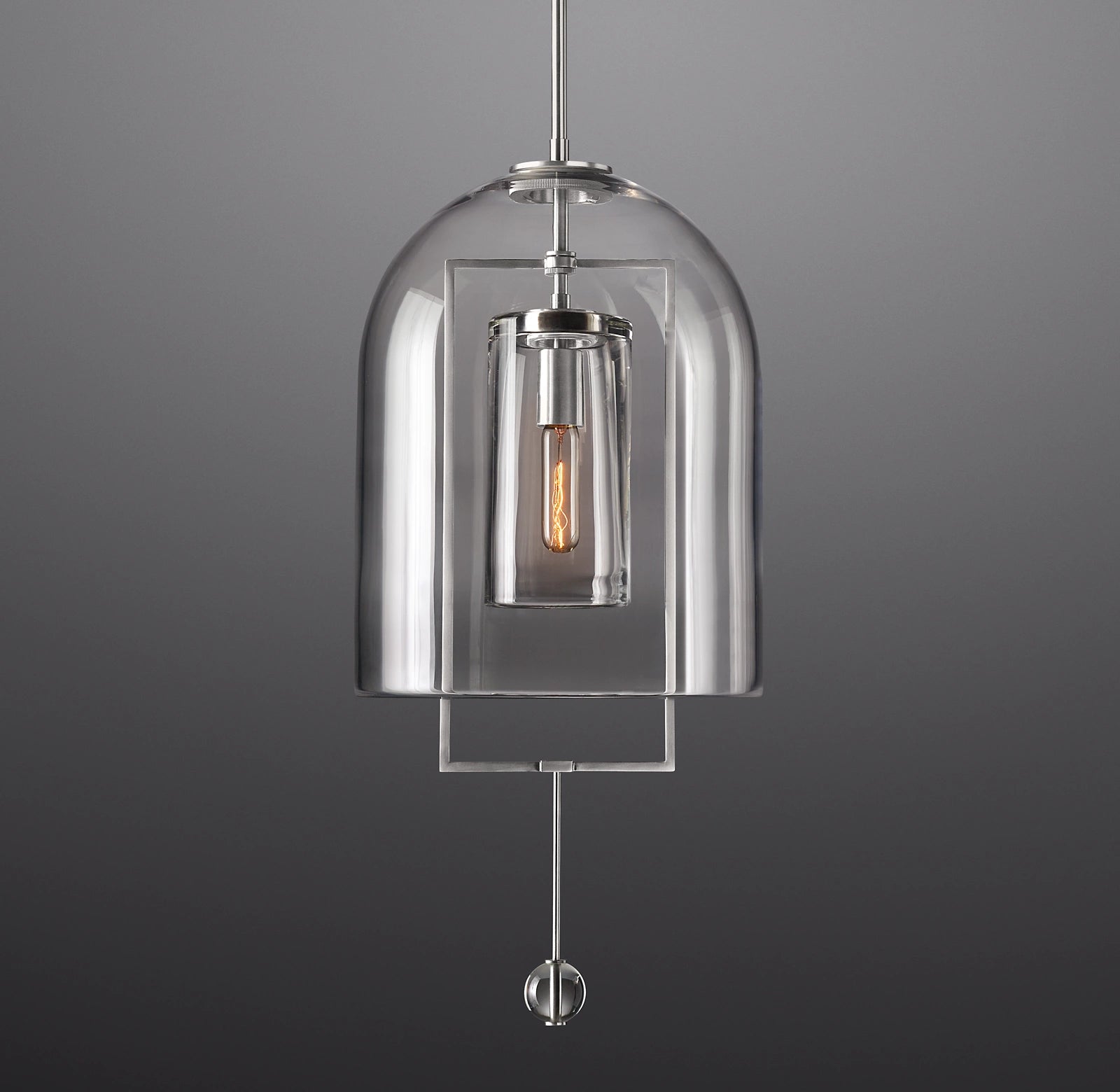 13 Inch Bell Glass Pendant Light - Fulcrum