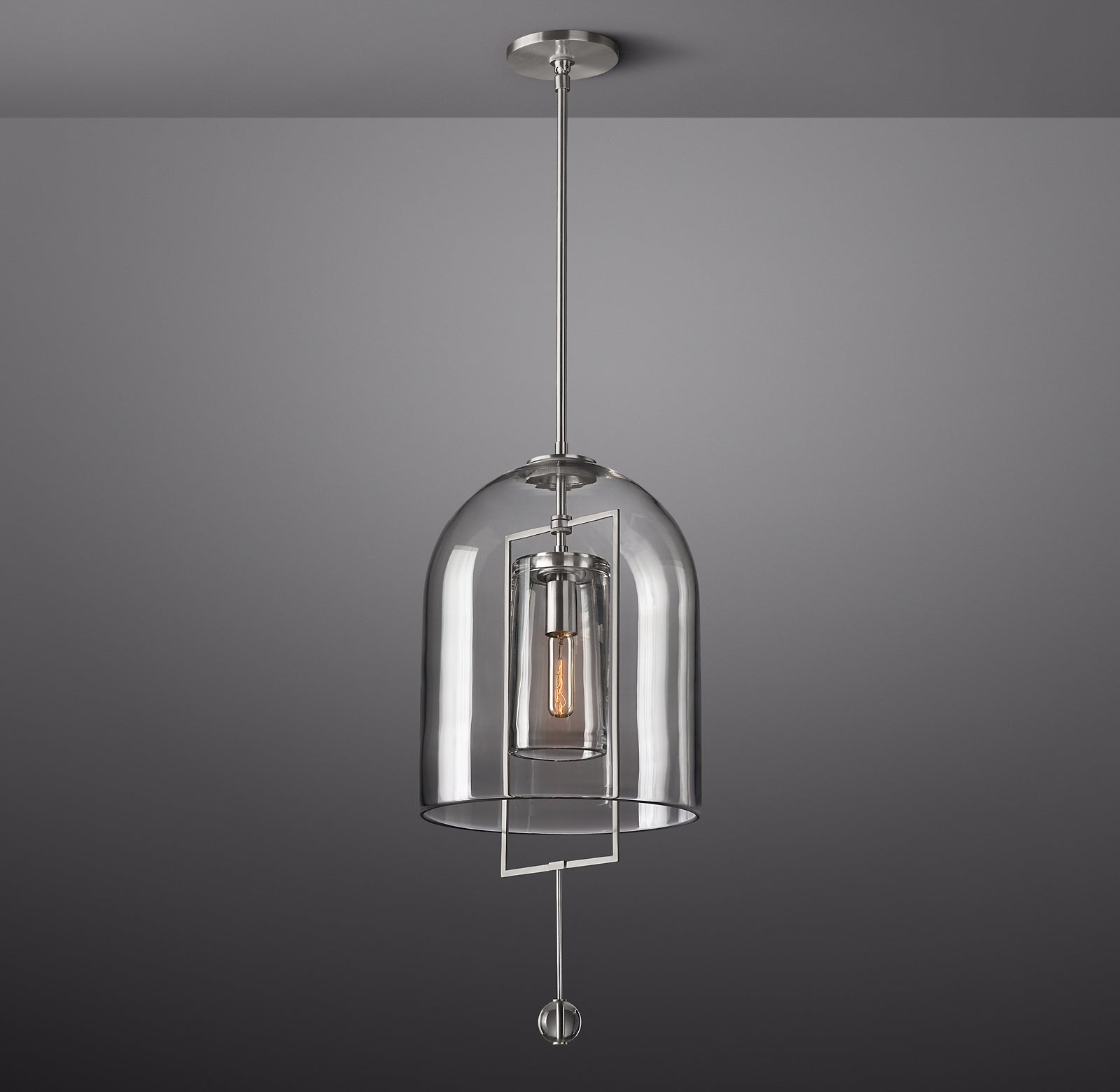 13 Inch Bell Glass Pendant Light - Fulcrum