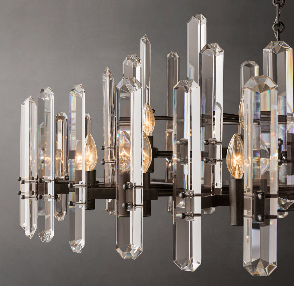 48 Inch Candelabra Crystal Chandelier - Bonnington