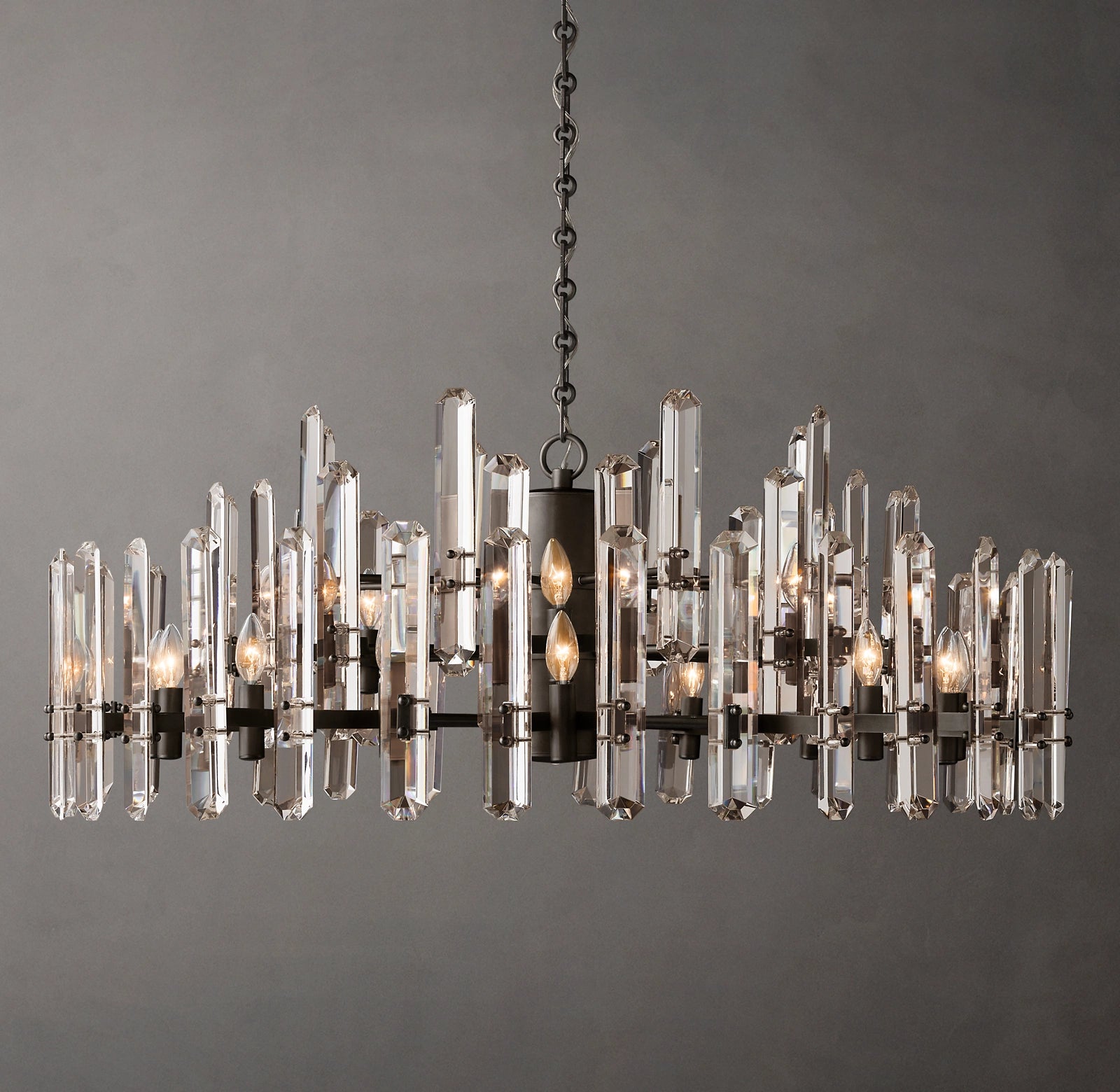 48 Inch Candelabra Crystal Chandelier - Bonnington