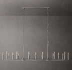 96 Inch Forged Candlestick Linear Chandelier - Thaddeus