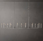 96 Inch Forged Candlestick Linear Chandelier - Thaddeus