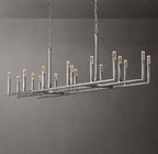 96 Inch Forged Candlestick Linear Chandelier - Thaddeus