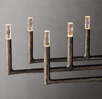 96 Inch Forged Candlestick Linear Chandelier - Thaddeus
