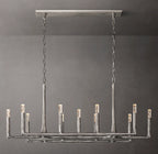 54 Inch Forged Candlestick Linear Chandelier - Thaddeus