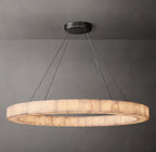 60 Inch Lueur Round Alabaster Chandelier - Rivage