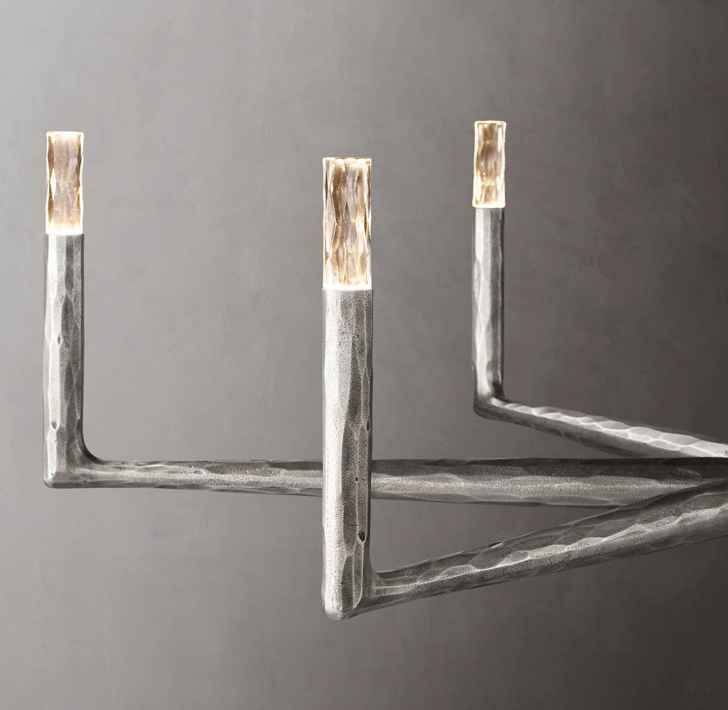 72 Inch Forged Candlestick Chandelier - Thaddeus