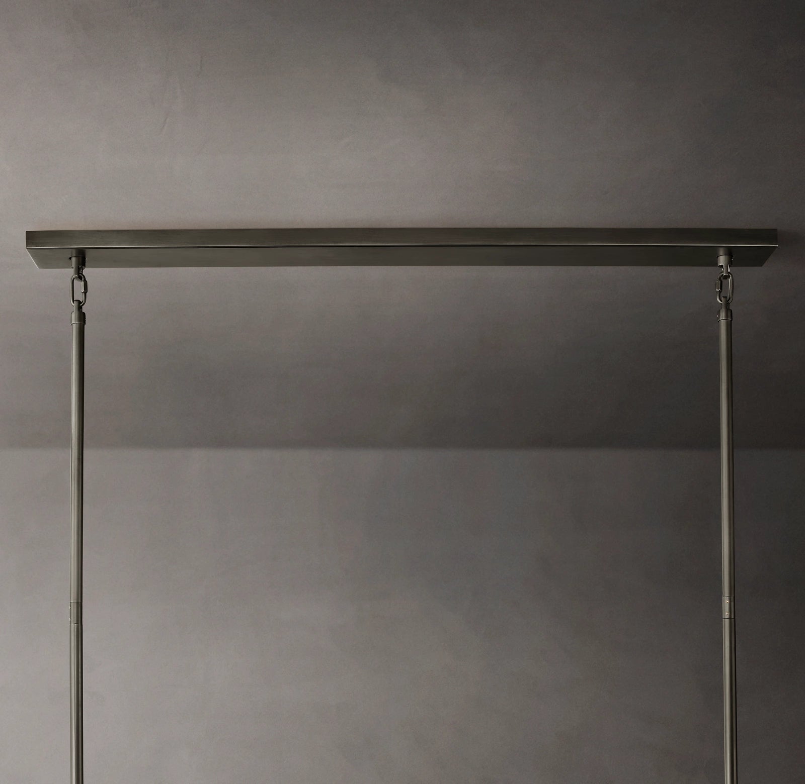74 Inch Smoked Murano Glass Tiered Rectangular Chandelier - Chiara