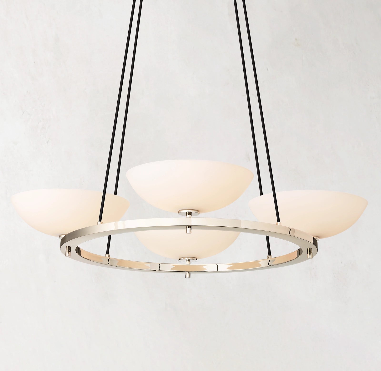 36 Inch Porcelain Bowl Round Chandelier - Vernet