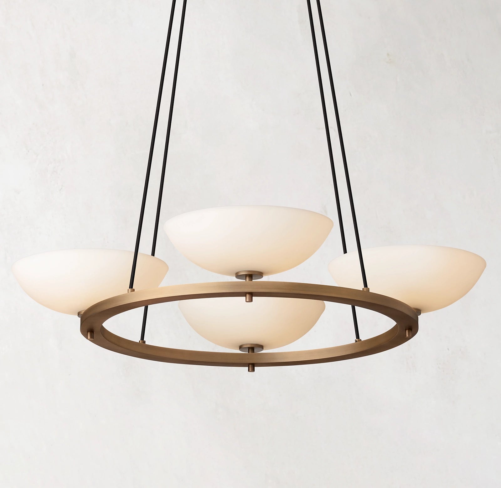 36 Inch Porcelain Bowl Round Chandelier - Vernet