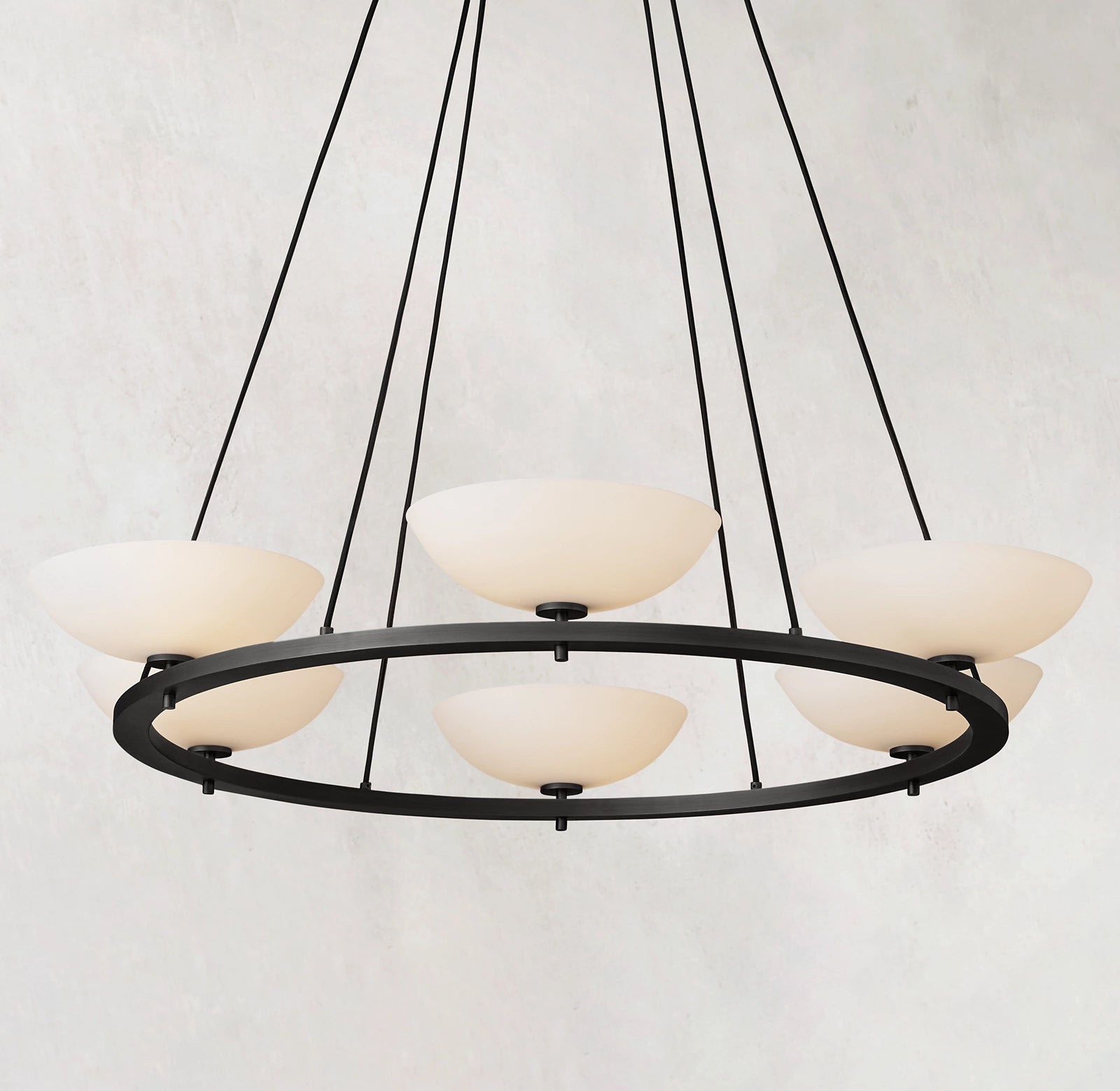 48 Inch Porcelain Bowl Round Chandelier - Vernet