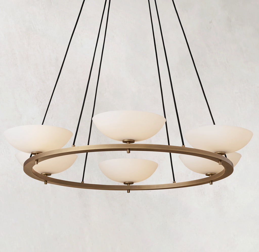 48 Inch Porcelain Bowl Round Chandelier - Vernet