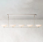 76 Inch Porcelain Bowl Linear Chandelier - Vernet