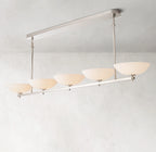 76 Inch Porcelain Bowl Linear Chandelier - Vernet