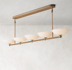 76 Inch Porcelain Bowl Linear Chandelier - Vernet