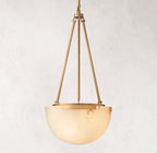 15 Inch Semi-sphere Alabaster Pendant Light - Melange