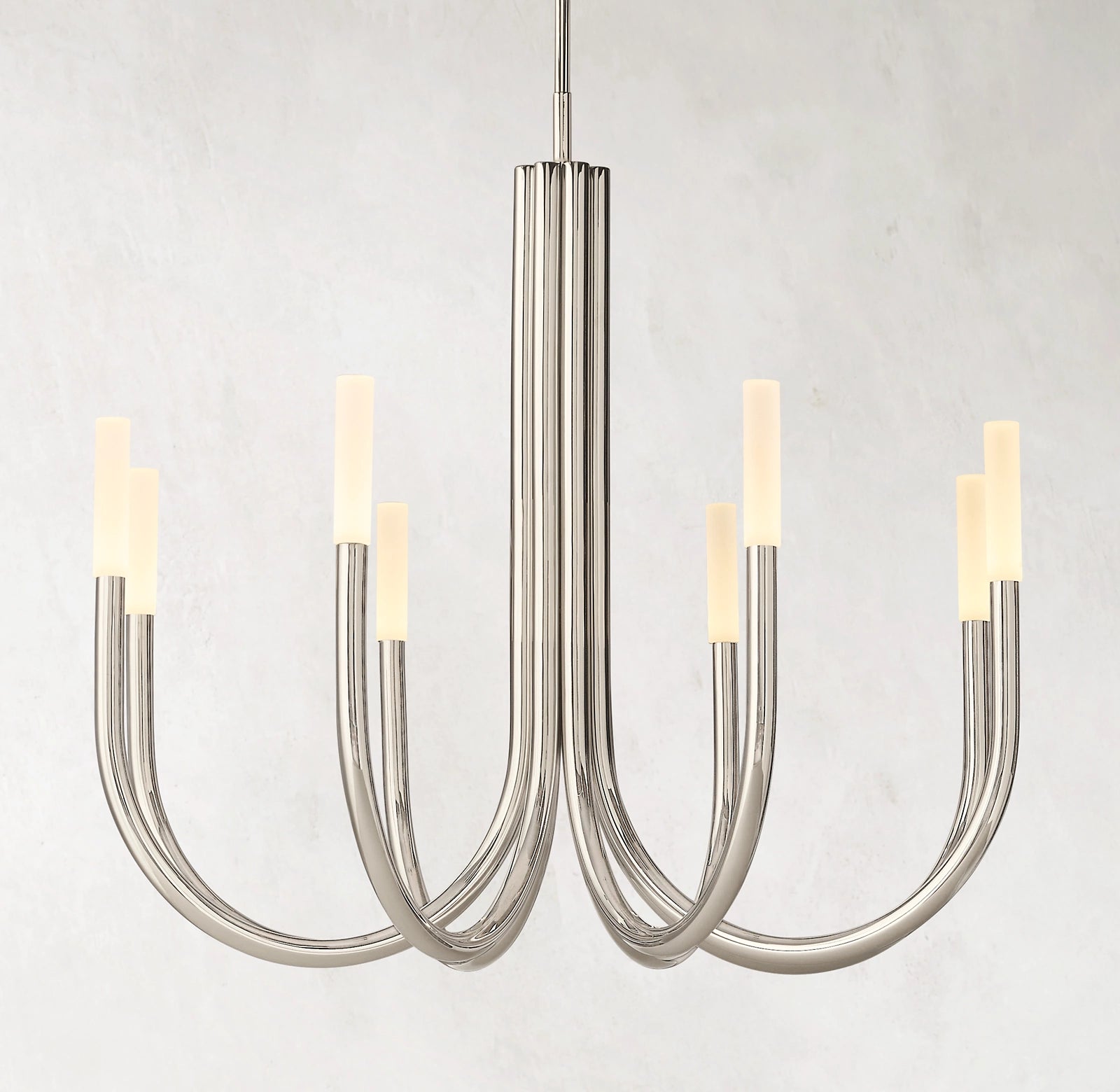 38 Inch Candlestick Swoop Arm Chandelier - Rousseau