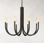 38 Inch Candlestick Swoop Arm Chandelier - Rousseau
