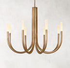 38 Inch Candlestick Swoop Arm Chandelier - Rousseau