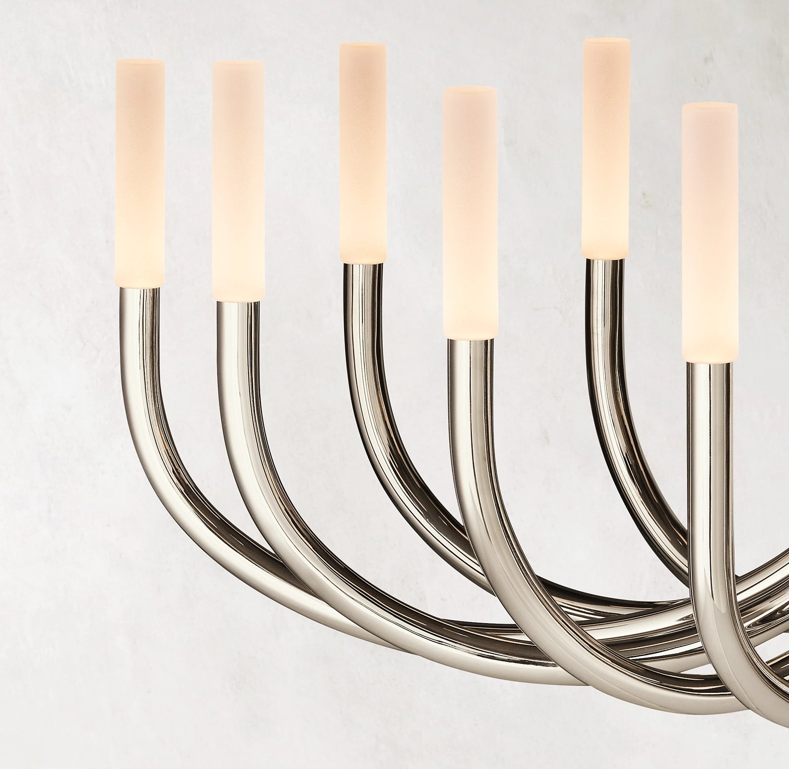 50 Inch Candlestick Swoop Arm Chandelier - Rousseau